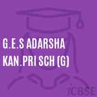 G.E.S Adarsha Kan.Pri Sch (G) Middle School Logo