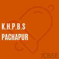 K.H.P.B.S Pachapur Middle School Logo