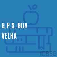 G.P.S. Goa Velha Primary School Logo