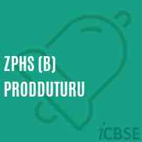 Zphs (B) Prodduturu Secondary School Logo
