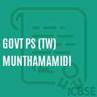 Govt Ps (Tw) Munthamamidi Primary School Logo