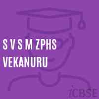 S V S M Zphs Vekanuru Secondary School Logo