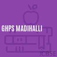 Ghps Madihalli Middle School Logo