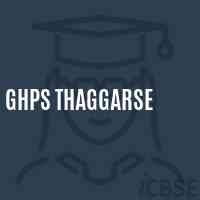 Ghps Thaggarse Middle School Logo