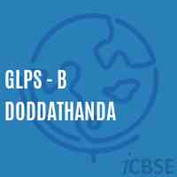 Glps - B Doddathanda Primary School Logo