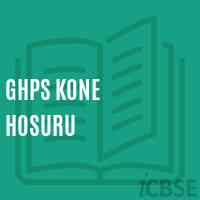 Ghps Kone Hosuru Middle School Logo