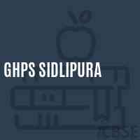 Ghps Sidlipura Middle School Logo