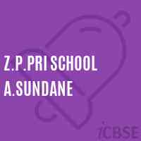 Z.P.Pri School A.Sundane Logo