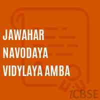 Jawahar Navodaya Vidylaya Amba High School Logo