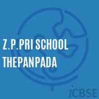 Z.P.Pri School Thepanpada Logo