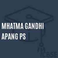 Mhatma Gandhi Apang Ps Middle School Logo