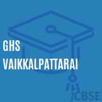 Ghs Vaikkalpattarai Secondary School Logo