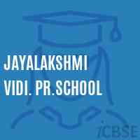 Jayalakshmi Vidi. Pr.School Logo