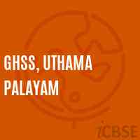 Ghss, Uthama Palayam High School Logo