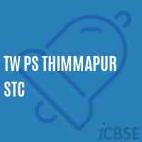Tw Ps Thimmapur Stc Primary School Logo