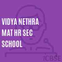 Vidya Nethra Mat Hr Sec School Logo