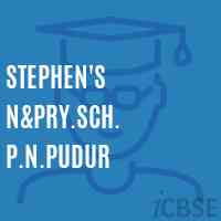 Stephen'S N&pry.Sch. P.N.Pudur Primary School Logo