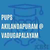 Pups Akilandapuram @ Vadugapalayam Primary School Logo