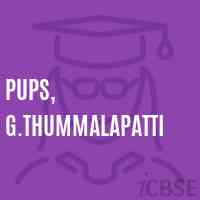 Pups, G.Thummalapatti Primary School Logo