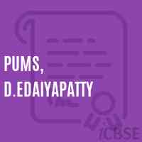 Pums, D.Edaiyapatty Middle School Logo