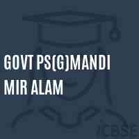 Govt Ps(G)Mandi Mir Alam Primary School Logo