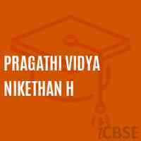 Pragathi Vidya Nikethan H Secondary School Logo