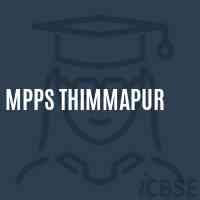 Mpps Thimmapur Primary School Logo