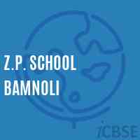 Z.P. School Bamnoli Logo