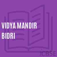 Vidya Mandir Bidri Primary School Logo