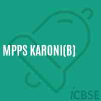 Mpps Karoni(B) Primary School Logo