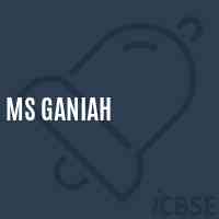 Ms Ganiah Middle School Logo