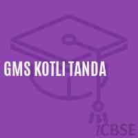Gms Kotli Tanda Middle School Logo