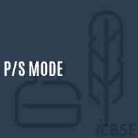 P/s Mode Primary School Logo
