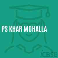 Ps Khar Mohalla Primary School Logo