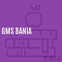 Gms Bania Middle School Logo