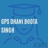 Gps Dhani Boota Singh Primary School Logo