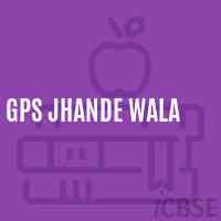 Gps Jhande Wala Primary School Logo