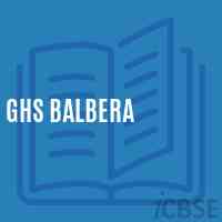 Ghs Balbera Secondary School Logo