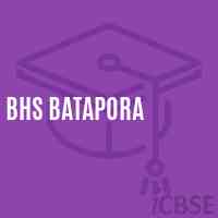 Bhs Batapora Secondary School Logo