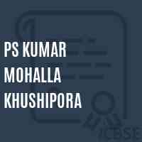 Ps Kumar Mohalla Khushipora Primary School Logo