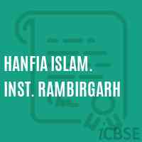 Hanfia Islam. Inst. Rambirgarh Middle School Logo