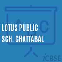 Lotus Public Sch. Chattabal Middle School Logo