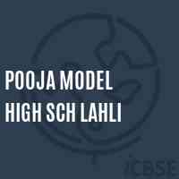 Pooja Model High Sch Lahli Primary School Logo