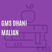 Gms Dhani Malian Middle School Logo