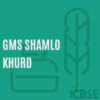 Gms Shamlo Khurd Middle School Logo