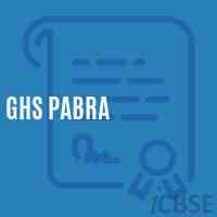 Ghs Pabra Secondary School Logo