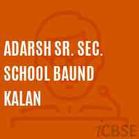 Adarsh Sr. Sec. School Baund Kalan Logo