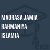 Madrasa Jamia Rahmaniya Islamia School Logo