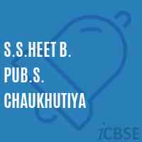 S.S.Heet B. Pub.S. Chaukhutiya Middle School Logo