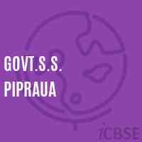 Govt.S.S. Pipraua Secondary School Logo
